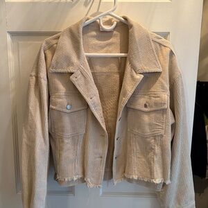 Pink Lily Cropped Jacket